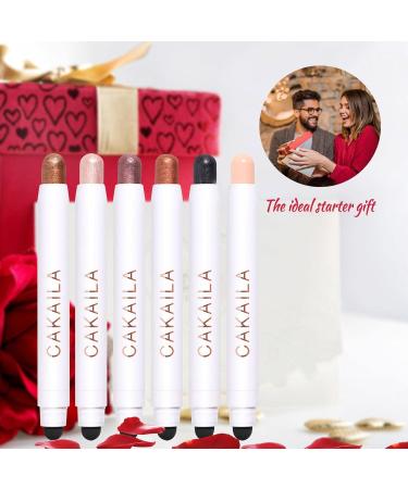 6 Pieces Eyeshadow Stick Matte Pearl Shimmer Eyeshadow Pens Waterproof Crayon Eye Brightener Stick - Pro Waterproof Eye Makeup Pencil Sets Long Lasting High Pigmented - Buy Online on GoSupps.com