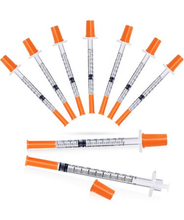 Cahswe 1ml Syringe, Syringes 29G 5/16 8mm 1cc Inch Individually Wrapped - Pack of 100