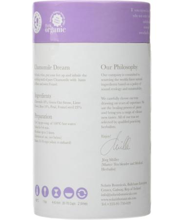Solaris Tea Organic Loose Whole Leaf Chamomile Dream Herbal Blend 50 g - Buy Online on GoSupps.com
