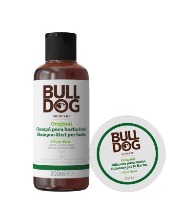 Bulldog Bulldog - Men's Facial Care - Long Beard Care Routine Kit Beard Shampoo and Conditioner 200ml + Balm
