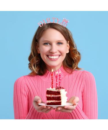 Atoden 30th Birthday Decorations for Her Pink Dirty 30 Birthday Headband Princess Tiara Queen Crown 30th Birthday Gifts for Her Party Happy Birthday Accessories for Women Girls Pink - Dirty 30 - Buy Online on GoSupps.com