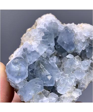 Crystal Rough Natural Crystal Rough Natural Celestite Cluster from Madagascar 1ech 2-3" 80-110g ech - Buy Online on GoSupps.com