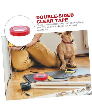 NUOBESTY 8 Rolls Transparent Double-sided Tape Picture Tapes Nails Tapes Manicure Tape Rug Tape Nail Display Holder Nail Displaying Tapes Red Nail Supplies No Substrate Acrylic Double Sided - Buy Online on GoSupps.com