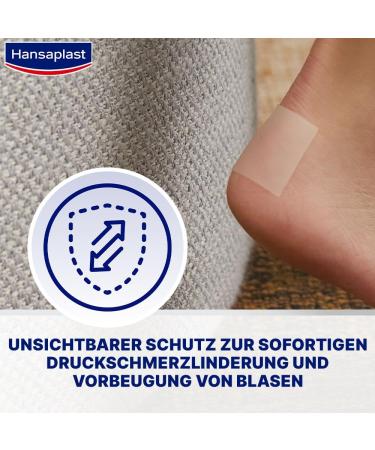 Hansaplast Pressure Stop Plaster - Transparent Pain Relief Patches (2 Pieces) for Bubble Prevention - Quick Recovery Solutions - Buy Online on GoSupps.com
