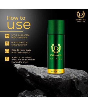 Denver Hamilton Men's Deodorant (Pack of 3) - Deodorant Body Spray for Men - Deodorant Men Spray - Buy Online on GoSupps.com