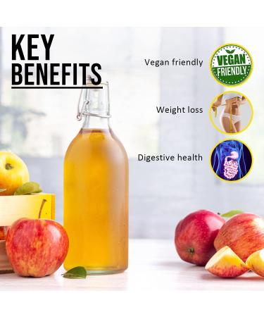 Nuke Nutrition Apple Cider Vinegar Capsules - 365 Count High Strength ACV with Mother - Buy Online on GoSupps.com