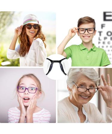 20 Pairs 2.5mm Butterfly Shape Silicone Glasses Nasal Pads - Soft Slipproof Adhesive for Comfort (Black) - Buy Online on GoSupps.com