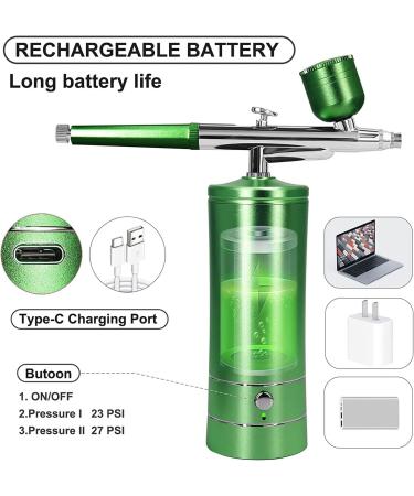 Clisted Air Brush Kit Auto Handheld Sprayer with 0.3mm Tip Portable Air Brushes for Painting Tattoo Nail Art Model Coloring - Buy Online on GoSupps.com
