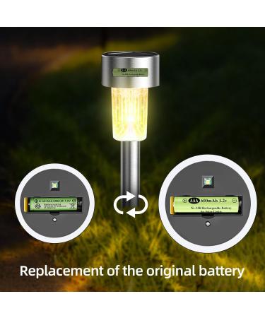 AAA Ni-MH 1.2V Rechargeable Batteries - 600mAh Low Self-Discharge for Solar Lights (12 Pack) - Ideal for Outdoor & Solar String Lights - Buy Online on GoSupps.com