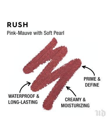 Urban Decay 24/7 Glide-On Lip Pencil - Rush Pink Mauve Longwearing Liner with Vitamin E - Waterproof & Creamy Formula - Prevents Feathering - Buy Online on GoSupps.com