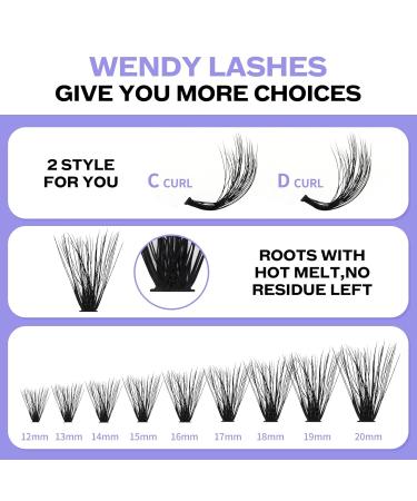 DIY Lash Extensions Set - Cluster Lashes & Eyeholder - DIY Eyelash Bond & Seal Kit (3D+40D-D CURL 12-16mm) for At-Home Application | International Shipping Available - Buy Online on GoSupps.com