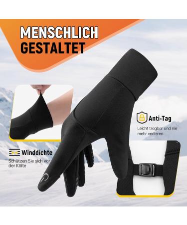 Alaplus Warm Gloves for Men & Women | Soft Fleece Breathable Windproof Touchscreen Cycling & Running Sports Gloves - Buy Online on GoSupps.com