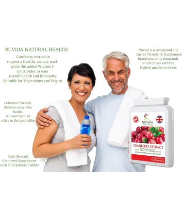 High Strength Cranberry Tablets for Urinary Infections & UTI Support - 5040mg Extract - 90 Tablets - Buy Online on GoSupps.com