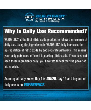VASOBLITZ Nitric Oxide Pre-Workout by BFF Build Fast Formula | Muscle Pumps with NO3-T Arginine Nitrate & L-Citrulline | Caffeine Free | Fruit Punch 30 Servings - Buy Online on GoSupps.com