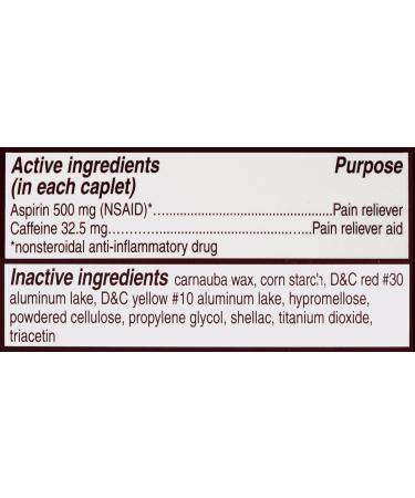 Bayer Aspirin 500mg Coated Tablets | Extra Strength Pain Relief | 100ct - Buy Online on GoSupps.com