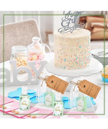 Sage Green Baby Shower Favors - 50 Sets Travel Size Hand Sanitizer with Gift Bags & Thank You Tags - Oh Baby Party Favors - Buy Online on GoSupps.com