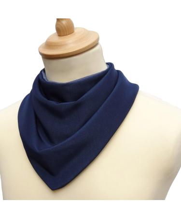 Care Designs Adult Neckerchief Bib - Waterproof & Washable | Stylish Clothing Protector for Elderly & Disabled | Soft & Comfortable Navy - Buy Online on GoSupps.com