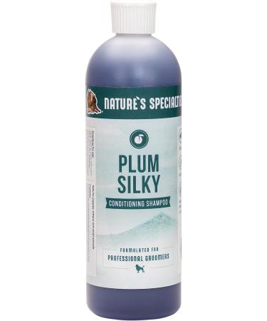 Nature's Specialties Plum Silky Ultra Concentrated Dog Shampoo Conditioner, Makes up to 24 Bottles, Natural Choice for Professional Pet Groomers, Silk Proteins, Made in USA 16oz