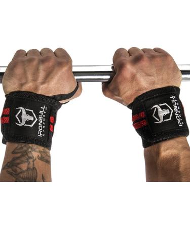 Iron Bull Strength Wrist Wraps & Lifting Straps Combo - Support and Enhance Your Weightlifting Performance - Buy Online on GoSupps.com