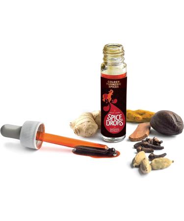 Holy Lama Spice Drops Extract Golden Tumeric Spices. Natural Pure Authentic Cooking Ingredient. Indian Savoury Latte or Hot Beverage Recipes 1 x 5ml Bottle - Buy Online on GoSupps.com