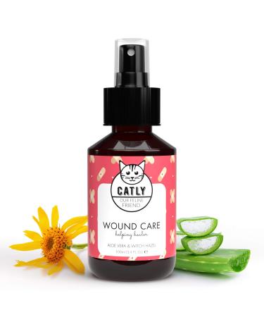 Catly Wound Care - Cat Care Spray - Skin Care For Cats: A Cat Ointment & Cat Paw Ointment - Spray for Cat First Aid Kit & Cat Care Supplies - Alternative To Liquid Bandage For Cats & Cat Cream 100ml - Buy Online on GoSupps.com