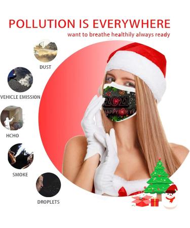 ZQP BEUU 100PCS 2021 Happy New Year Printed Disposable Face_Mack for Women Men 3 Ply Non-Woven with Elastic Ear Loop Holiday Festival Designer for Adults Breathable Dust Air Pollution Mixed - Buy Online on GoSupps.com