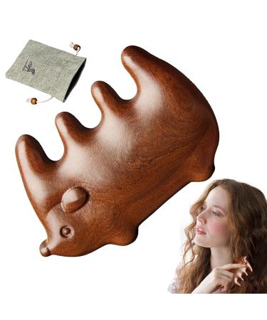 Portable Natural Wood Scalp Massage Comb - Wide Tooth Curb for Family & Friends | Perfect Birthday Gift - Buy Online on GoSupps.com