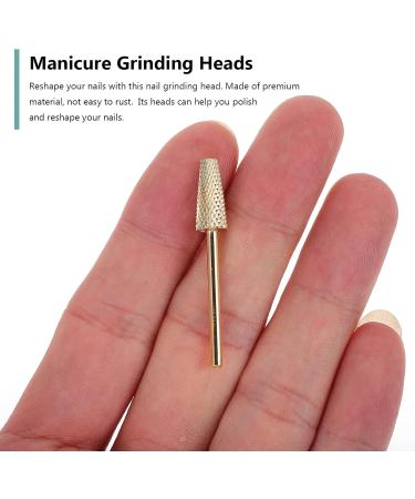Nail Polisher Manicure Pedicure Bit Nail Drill Heads Nail Grinding Tools Nails Cuticle Drill Bit Nail Glazing Drill Manicure Supplies Nail Art File Exfoliating Tungsten Steel - Buy Online on GoSupps.com