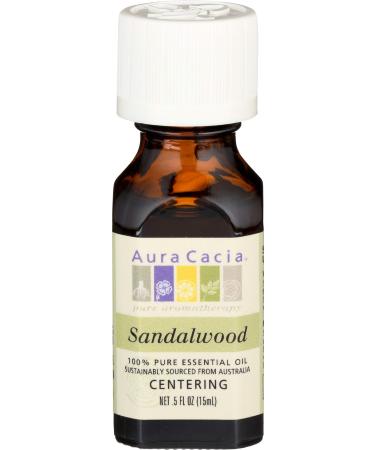 Aura Cacia - Essential Oil - Sandalwood - .5 oz