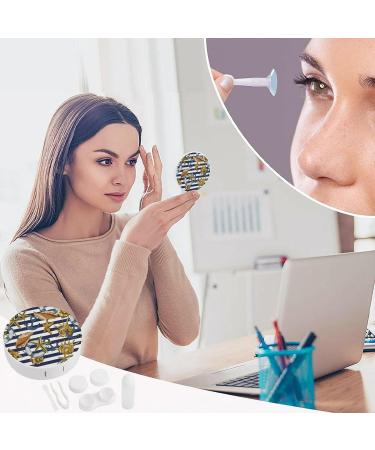 Summer Sea Shells Anchor Contact Lens Kit - Portable Mirror Storage Box with Cute Design - Buy Online on GoSupps.com