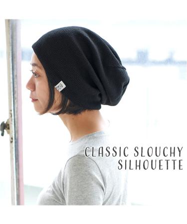 Buy CHARM Large 100% Cotton Slouch Beanie Hat for Women & Men - One Size Dark Grey (Style B) | International Shipping Available - Buy Online on GoSupps.com