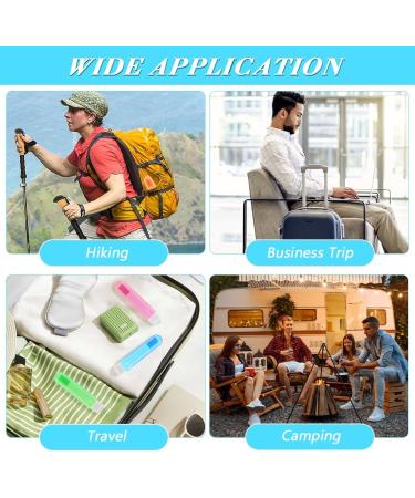 Buy Foldable Travel Toothbrush Set - Portable Mini Soft Manual Toothbrush for Adults & Kids | Perfect for Hiking & Camping (Orange Red Blue Green) - Buy Online on GoSupps.com