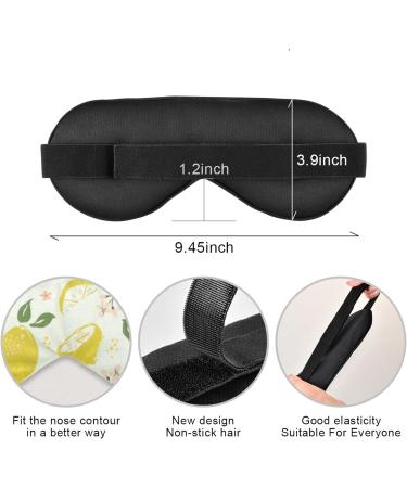 WELLDAY Yellow Lemon Sleep Mask: Soft Comfort Eye Shade Cover for Men and Women - Buy Online on GoSupps.com