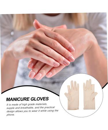 FRCOLOR 1 Pair Ladies Sun Protection Gloves Womens Glives Half Finger Gloves Summer Gloves Anti Gloves Light Gloves - Resistant Gloves Sun Gloves Manicure Miss Nail Lamp Cloth - Buy Online on GoSupps.com