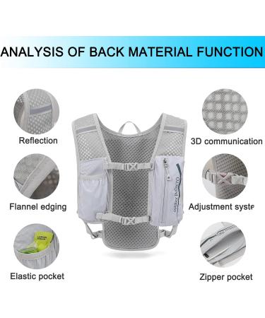 Inoxto Drinking Vest Backpack - Light Water Running Vest with 1.5L Bladder for Hiking Trail Running Cycling & Marathons - Unisex Black Green - Buy Online on GoSupps.com