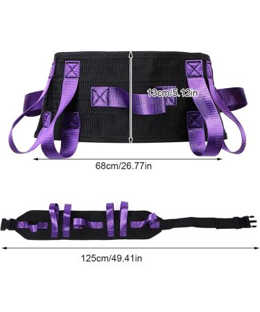 Waist Traction Belt for Seniors - Durable Soft Nylon Safety Aid for Easy Mobility & Transfers (Purple) - Buy Online on GoSupps.com