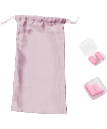GLAMMIE Satin Sleep Mask & Pillowcase Set - Pink | Envelope Closure, Earplugs Included - Buy Online on GoSupps.com