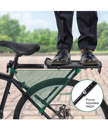 Universal Bike Rear Rack - 165 LB Capacity Aluminum Alloy with Free Bungee Cord & Waterproof Cover - Quick Release Adjustable MTB Bike Basket - Buy Online on GoSupps.com