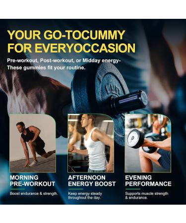 Health4All Creatine Monohydrate Gummies 5G for Men & Women Preworkout Supplement for Energy & Muscle Growth Support with Electrolyte BCAA L-Carnitine & Taurine- Pineapple 120 Gummy - Buy Online on GoSupps.com