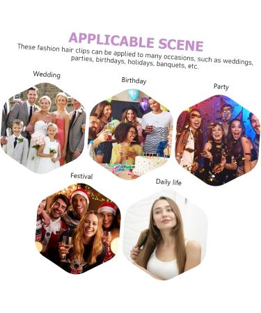 Ipetboom Rhinestone Hair Clip Hair Clips for Women Temperament Hair Clip Bow Hair Clips Wedding Hair Accessories Mini Claw Clips for Hair Bride Hair Clips Top Clip Miss Spring Metal Purple - Buy Online on GoSupps.com