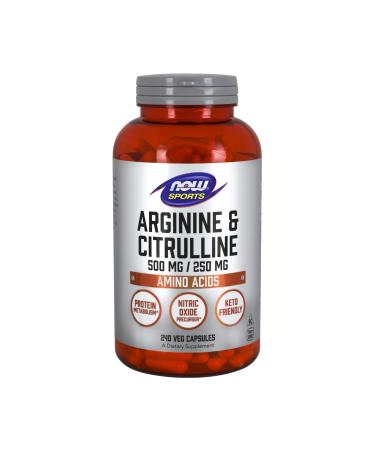 Now Foods Sports Arginine & Citrulline 240 Veg Capsules