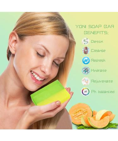 Yoni Soap Bars & Essential Oil Set - Handmade Vagina Soap and Feminine Oil - pH Balanced for Women - 4pc Set - Buy Online on GoSupps.com