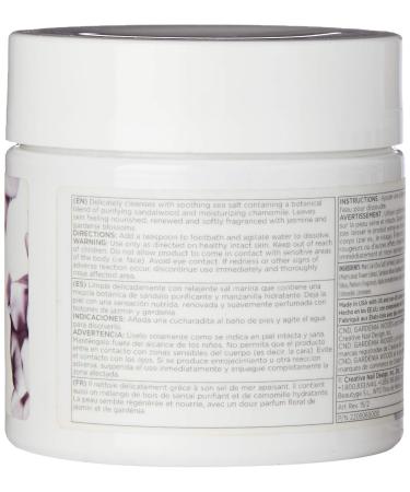 CND Spa Gardenia Woods Soak - 410g | Luxurious Spa Bath Soak for Relaxation | International Shipping Available - Buy Online on GoSupps.com