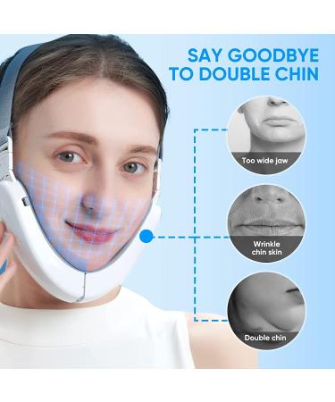 Machine de r duction de double menton ceinture de beaut lectrique for dispositif de levage du visage en V masseur de mise en forme du visage intelligent portable avec lumi re bleue /697 (Color : White - Buy Online on GoSupps.com