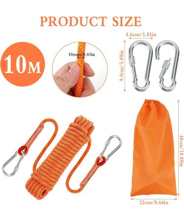 Buy 10mm Nylon Climbing Rope - Outdoor Security & Rescue Rope for Height Work | Fire Rescue & Abseiling Use - Durable Red Static Rope - Buy Online on GoSupps.com