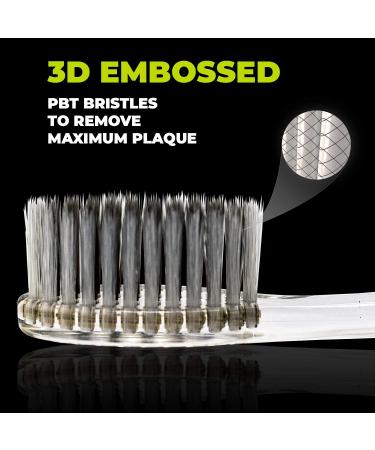 Solodent Ultra Soft Toothbrush for Sensitive Teeth & Gums - Silver & Charcoal (1 Pack) - Buy Online on GoSupps.com
