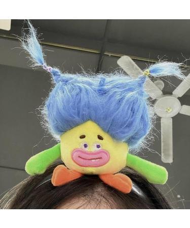 amangul Washing Face Headbands Cartoon Stuffed Doll Shape Headband Woman Spa Makeup Hairband Makeup Taking Photos Headpiece(Lots Of Yellow Hair) - Buy Online on GoSupps.com