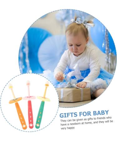BUIFULSIC 3ST Silicone Baby Toothbrush - Safe Oral Care for Infants | Nano Material Teeth Cleaning Brush - Buy Online on GoSupps.com