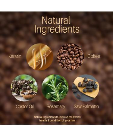 Revitalize Dry Damaged Hair with Arabica Coffee Hair Mask - Deep Conditioning Keratin Masque with Castor Oil & Saw Palmetto Extract - 8.45 fl oz - Buy Online on GoSupps.com