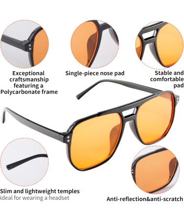 Blue Light Blocking Glasses | Ultra Light Amber Tint for Gaming Sleep & Eye Strain Relief - Buy Online on GoSupps.com